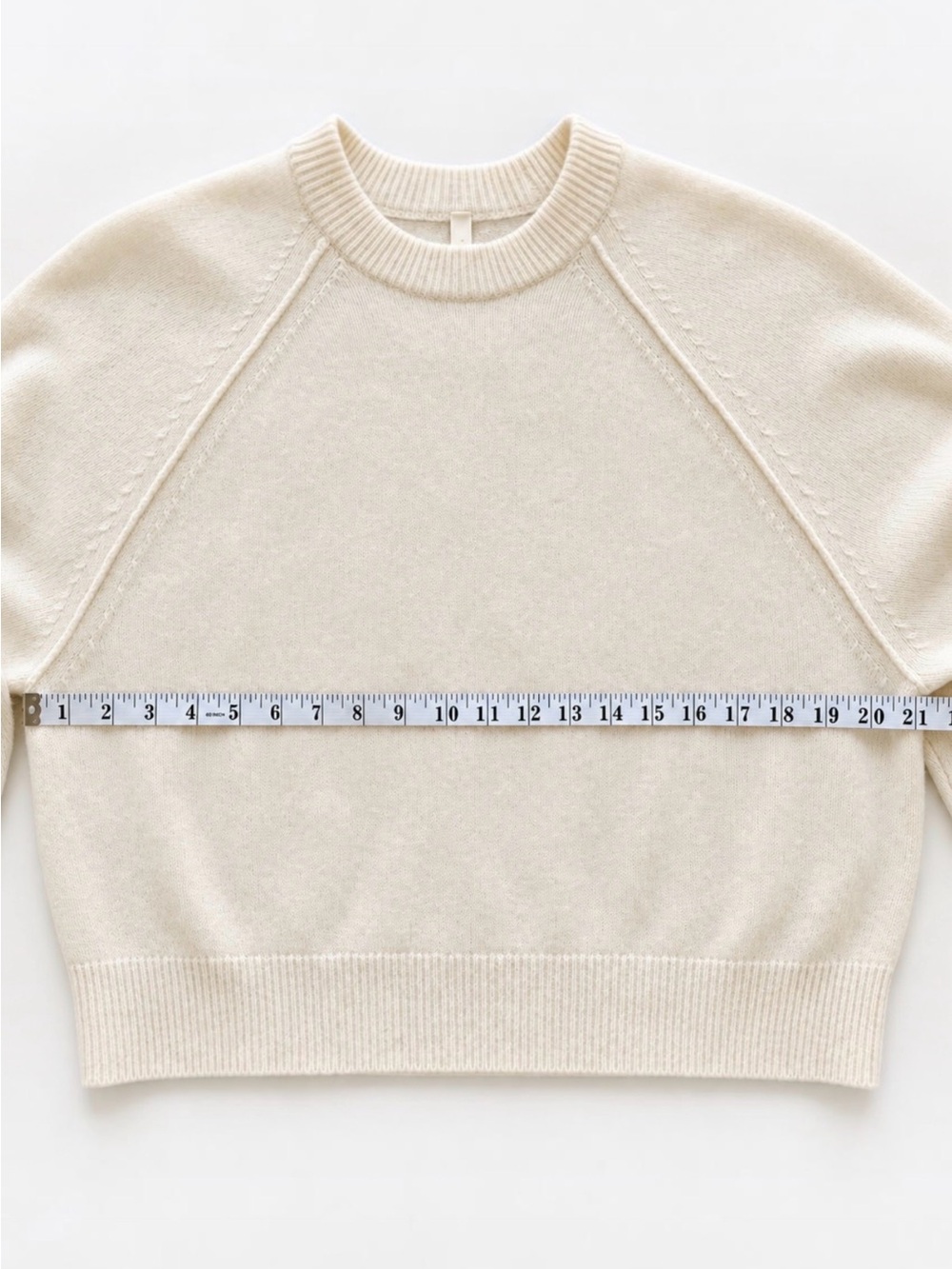 Babaton 100% Cashmere Luxe Crewneck Sweater Birch M - Picture 5 of 12